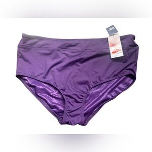 LANDS’ END plus size 18 tummy control full bottom coverage swim bottom NWT